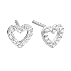 Серьги из серебра с фианитом (Арт.cz-e04737-x-w-x-x-w)
