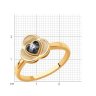 Кольцо из золота с бриллиантом и эмалью (Арт.1012164)