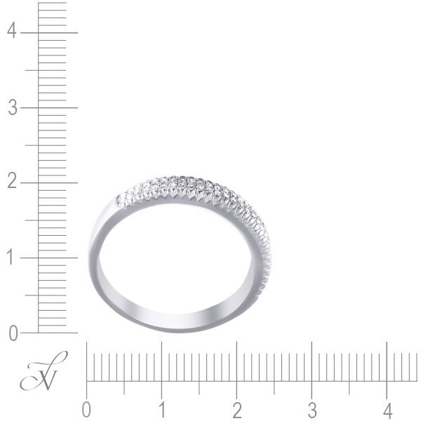 Кольцо из белого золота с бриллиантом (Арт.aas-4042r_ko_wg)