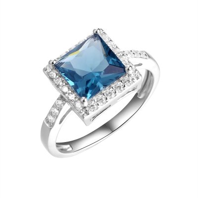 Кольцо из серебра с ситаллом и фианитом (Арт.pd-r00760-x-w-lbs-x-w)