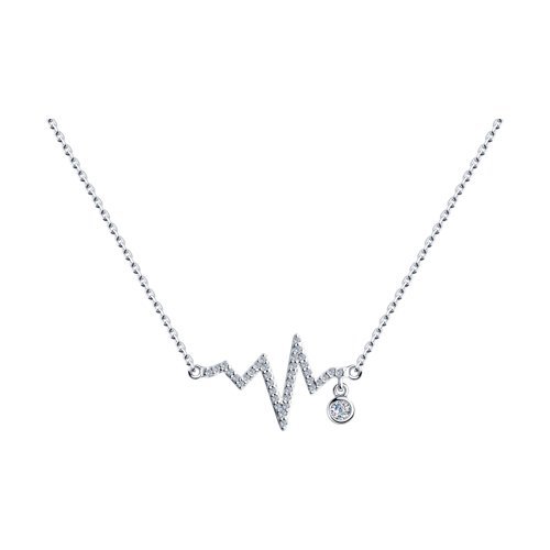 Колье из серебра с фианитами (Арт.94070340)