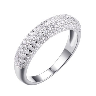 Кольцо с фианитами «Spark Line Shine» серебро 925 Fresh Jewelry (арт.SL-R00231-X-W-X-X-W)