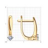 Серьги из золота с бриллиантами (Арт.1021834-66)
