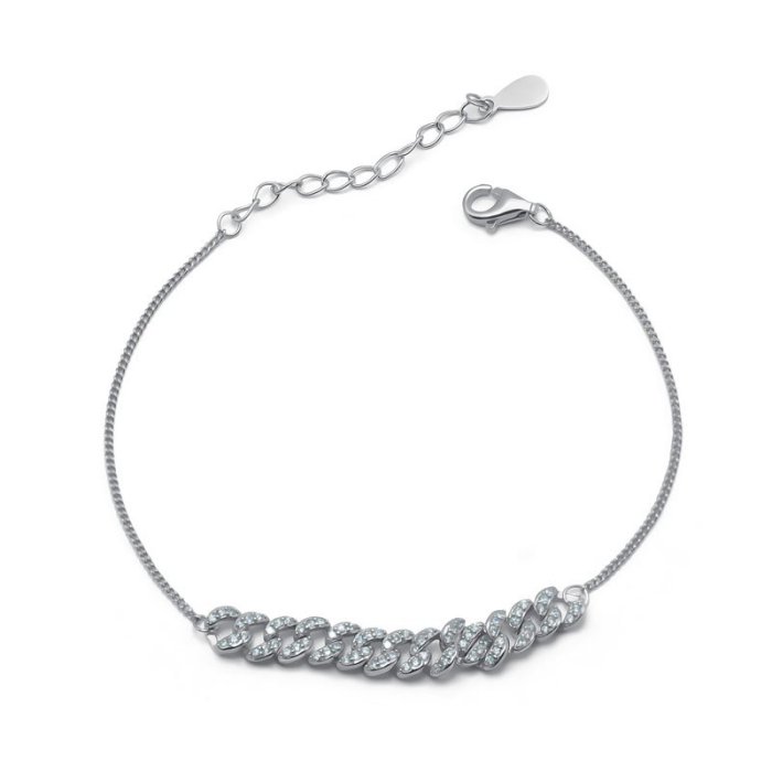 Браслет Серебряные крылья (Арт.242024102a_kubcirkonii)