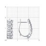Серьги из белого золота с бриллиантами (Арт.1021940-3)