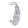 Серьга из серебра с фианитами (Арт.94170242)