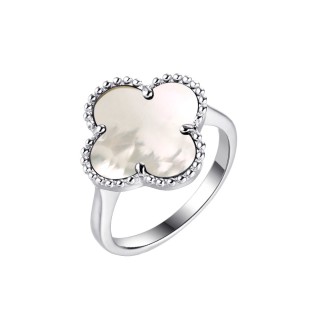 Кольцо серебряное с жемчугом «Lucky Large» Fresh Jewelry (арт.TC-R00206-X-W-PN-X-X)