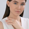 Кольцо из белого золота с бриллиантами «Лунная Орбита» Соколов (арт.1012870-3)