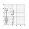 Серьги из белого золота с бриллиантами (Арт.1021751-3)