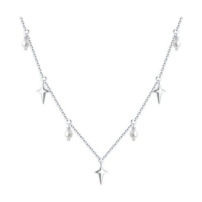 Колье из серебра с жемчугом (Арт.92070065)