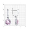 Серьги из серебра с фианитами «Розовый Шарм» SOKOLOV (арт.94027181-91)