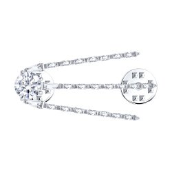 Брошь из серебра с фианитами (Арт.94049016)