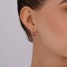 Серьги из золота с корундами и фианитами (Арт.51-120-02847-1)