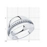 Кольцо из серебра с фианитами (Арт.94-110-00997-1)