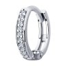 Серьга из серебра с фианитами (Арт.94170274)