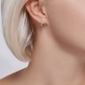 Серьга из серебра с фианитами (Арт.94170274)