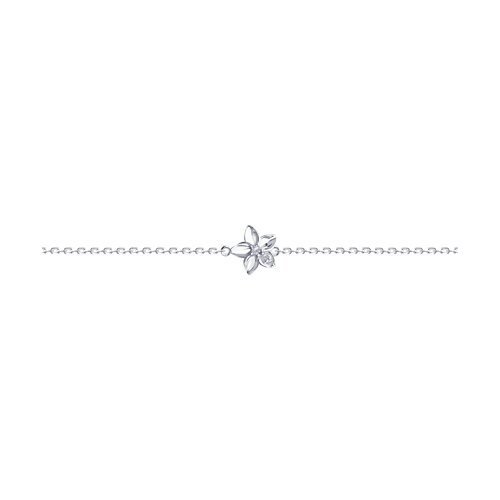 Браслет из серебра с фианитами (Арт.94-150-01636-1)
