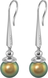 Серьги из серебра с жемчугом (Арт.aas-16-10-26-s)