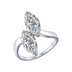 Кольцо из серебра с фианитами (Арт.94012081)