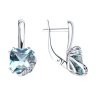Серьги из серебра с топазами и фианитами (Арт.92022915)