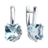 Серьги из серебра с топазами и фианитами (Арт.92022915)