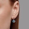 Серьги из серебра с топазами и фианитами (Арт.92022915)