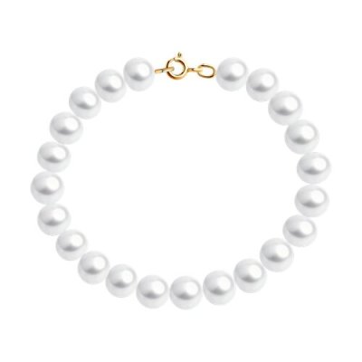 Браслет золотой пробы 585 с жемчугом (Арт.51-350-02261-1)