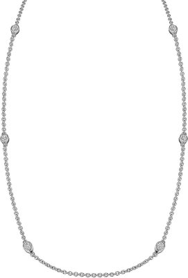 Ожерелье из серебра с куб. цирконием (Арт.fao-1-56-s)