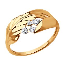Кольцо из золота с фианитами (Арт.019202)