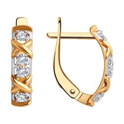 Серьги из золота с фианитами (Арт.0200132)