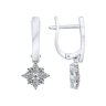 Серьги из серебра с фианитами (Арт.94021947)
