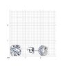 Серьги из серебра с фианитами (Арт.94023318)