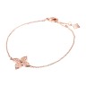 Браслет серебряный с фианитами «Lace Blossom» Fresh Jewelry (арт.CZ-B03840-X-G-X-X-W)