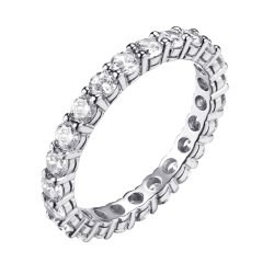 Кольцо из серебра с фианитом (Арт.cz-r00684-x-w-x-x-w)