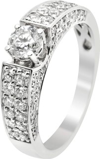 Кольцо с бриллиантом «Tentation Celeste» из белого золота Diamanti (арт.3DG062GB2)