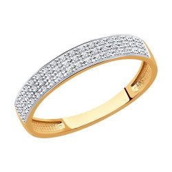 Кольцо из золота с бриллиантами (Арт.1012330)