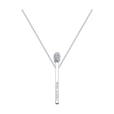 Колье из серебра с фианитами (Арт.94070343)