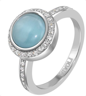 Кольцо из серебра с кошачим глазом и куб. цирконием (Арт.fgr-3-8-h-06-s)