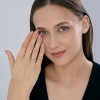 Кольцо серебряное без вставки «Пластичный контур» Соколов (арт.94-110-00108-1)