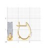 Серьги из золота с бриллиантами (Арт.1021465)