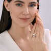 Кольцо из серебра с родиевым покрытием «Дуэт Линий» SOKOLOV (арт.94014617)
