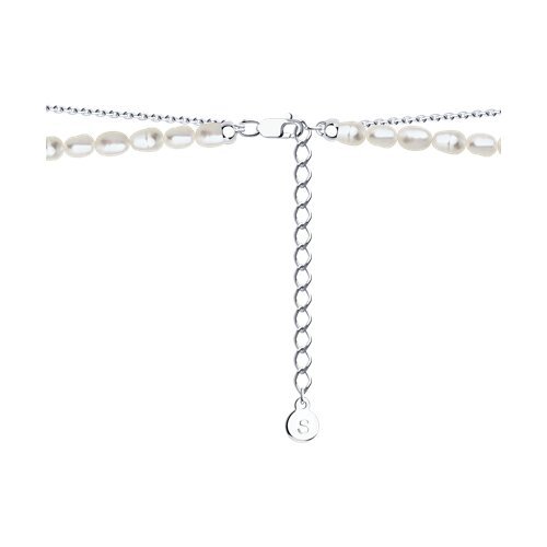 Колье из серебра с жемчугом (Арт.92070066)