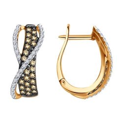 Серьги из золота с бриллиантами (Арт.1022258)