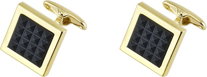 Запонки из ювелирного сплава с смолой (Арт.2-b-1014-11-e)