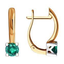 Серьги из золота с изумрудами (Арт.3020585)