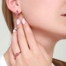 Кольцо из золота с бриллиантами и рубинами (Арт.4010033)
