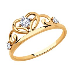 Кольцо из золота с фианитами (Арт.51-110-00785-1)