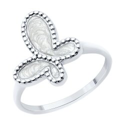 Кольцо из серебра с эмалью (Арт.94014032)