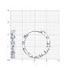 Серьги из серебра с фианитами «Сияние линий» Соколов (арт.94026499)