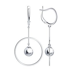Серьги из серебра (Арт.94-121-01480-1)